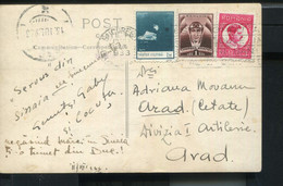 ROMANIA 1933 MIXED FRANKING PHOTO POSTCARD - Other & Unclassified