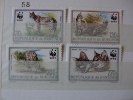 BURUNDI : 1992 : N° 1006/09  **    Cat.: 25€ - Unused Stamps