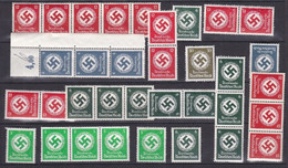 Deutsches Reich - 1934/44 - Dienstmarken - Sammlung - 2 - Postfrisch - Dienstzegels