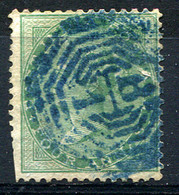 INDIA 1865 Wmk - Mi.21 (Yv.23, Sc.24) Clear Blue Cancel B1 - 1858-79 Kolonie Van De Kroon