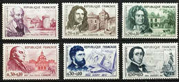 YT 1257 à 1262 (*) MH 1960 L'Hospital Turenne Boileau Charcot Bizet Degas (côte 21 Euros) France – Kr2lot - Unused Stamps