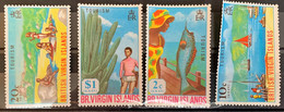 VIRGIN ISLANDS - M WASHED  - 1969 - # 202/205 - British Virgin Islands