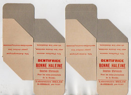 VP18.868 - 2 Cartons Publicitaires Du Laboratoire BELIN à SAINT - GERMAIN Près VICHY / Dentifrice Bonne Haleine - Advertising