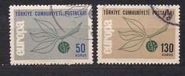 Cept 1965 Turkije Turquie Yvertnr. 1741-42 (°) Used Cote 2,50 Euro - 1965