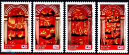 Ref. BR-1917-20 BRAZIL 1984 PAINTINGS, MARIANA CATHEDRAL,, CHURCHES, LUBRAPEX 84, SET MNH 4V Sc# 1917-1920 - Nuovi