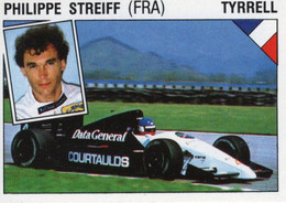 Panini Supersport Auto Sticker/Autocollant No 42  -  Philippe Streiff  -  Tyrrell F1 - Englische Ausgabe