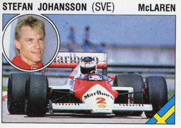 Panini Supersport Auto Sticker/Autocollant No 38  -  Stefan Johansson  -  McLaren F1 - Edición  Inglesa