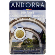 Andorre 2021 : 2€ Commémorative "Notre-Dame De Meritxell" En Coincard - Disponible En France - Andorra