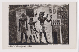 EGYPT Thebes Royal Tomb Painting Scene Vintage RPPc Photo Postcard CPA (41781) - Musei