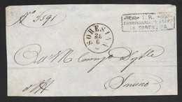Italy - Pre Stamp Cover Front - Soresina Postmark & Cachet - 1. ...-1850 Prefilatelia