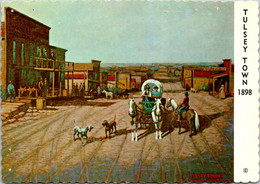 Oklahoma Tulsa Painting By Clarence Canning Allen "Tulsey Town" 1898 - Tulsa