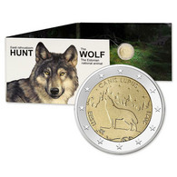 Estonie 2021 : 2€ Commémorative "Loup" En Coincard BU - Disponible En France - Estonie