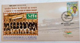 India 2021 Cricket Player A Tribute To Master Of Cricket 1971 Special Cover  (**) Inde Indien - Cricket