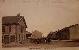 Carte Postale De Chevières, La Rue De Marcq - Other & Unclassified