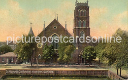 AT MARYS CATHEDRAL HAMILTON OLD COLOUR POSTCARD CANADA - Hamilton