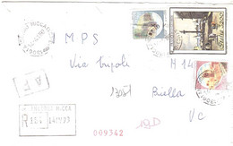 RACCOMANDATA ANNULLO ANDORNO MICCA VC - 1991-00: Storia Postale