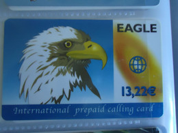 SPAIN USED    CARDS  BIRD BIRDS  EAGLES - Eagles & Birds Of Prey