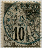 !!! N°50 OBLITÉRATION NON PHILATÉLIQUE DE MAYOTTE EN BLEU - Alphee Dubois