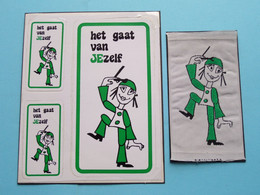 EMBLEEM / KENTEKEN + STICKERS ( HET GAAT VAN JEZELF ) SCOUTS ( Zie / See / Voir Photo ) VVKSM ! - Scouting