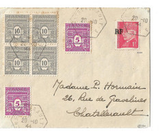 France, Libération Chatellerault N°4 Sur Lettre Cote 160€ - Bevrijding