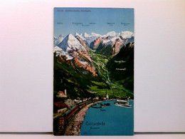 AK Gotthardbahn, Nordseite; Eisenbahn, Schiff; Coloriert, Ungelaufen, Ca. 1910 - Laufen-Uhwiesen 