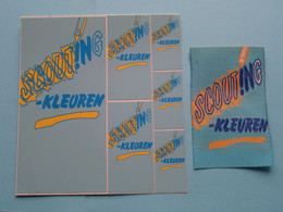 EMBLEEM / KENTEKEN + STICKERS ( SCOUTING -KLEUREN ) SCOUTS ( Zie / See / Voir Photo ) VVKSM ! - Movimiento Scout