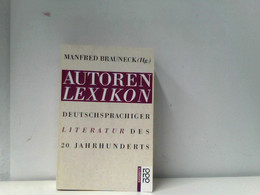 Autorenlexikon Deutschsprachiger Literatur Des 20. Jahrhunderts - Léxicos