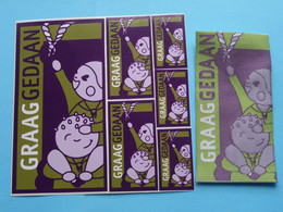 EMBLEEM / KENTEKEN + STICKERS ( GRAAG GEDAAN ) SCOUTS ( Zie / See / Voir Photo ) VVKSM ! - Scoutisme