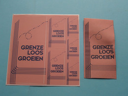 EMBLEEM / KENTEKEN + STICKERS ( GRENZE LOOS GROEIEN ) SCOUTS ( Zie / See / Voir Photo ) VVKSM ! - Scoutisme