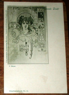 Koloman Moser Art Nouveau Postcard Litho - Moser