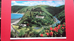 Big Postcard.Countisbury Hill,from Lynton.Tennis - Lynmouth & Lynton