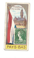 Chromo Pays-Bas Hollande Nederland Middelbourg Flag Stamp  En L'état Voir Les 2 Scans Rare 60 X 30 Mm Pub: Victoria - Victoria