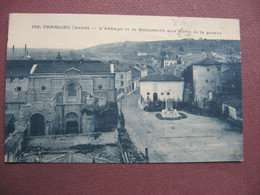 CPA 42 CHARLIEU Abbaye Et Monument Aux Morts 1928 - Charlieu