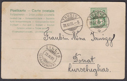GR GRAUBÜNDEN /  THUSIS - ZILLIS - DONAT  /  SUPER STEMPEL  / 1905 - Storia Postale