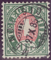 Heimat TI MENDRISIO 1885-10-27 Post-Stempel Auf 1.- Fr. Zu#17 Telegraphen-Marke - Telégrafo