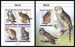 MOZAMBIQUE 2021 - Owls, M/S + S/S. Official Issue [MOZ210205] - Unclassified