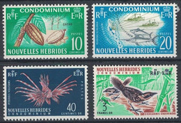 NOUVELLES HEBRIDES CONDOMINIUM - N°215 A 218 - COTE 37€ - NEUF SANS TRACE DE CHARNIERE. - Unused Stamps