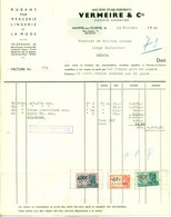 Oude Factuur Vermeire  & Cie Te Hamme - Rubans Pour Mercerie, Lingerie Et Mode  : 1949 - Vestiario & Tessile