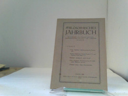 Philosophisches Jahrbuch 57. Band Heft 1 - Philosophy