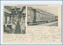 XX15632/ Dt. Eisenbahn-Speisewagen-Gesellschaft AK 1908 - Non Classés