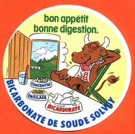 Autocollant Sticker " Bicarbonate De Soude Solvay " Vache - Adesivi