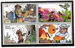 Tajikistan 2020 . Beekeeping. Fauna, Bees, Bear. Butterfly, Flowers, Mushrooms . 4v. - Tadzjikistan