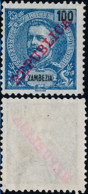 Mozambique / Zambezia - 1911 - D. Carlos I - 100 R / República - MNG - Zambèze