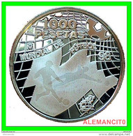 ESPAÑA MONEDA DE 1.000 PESETAS PLATA AÑO 1998 - COPA MUNDIAL DE LA FIFA - MUNDIAL 1000 PESETAS 1998 MUNDIAL DE FÚTBOL 98 - 1 000 Pesetas