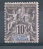 ANJOUAN Timbre Poste N°5* TB Neuf Charnière Cote 13€ - Unused Stamps