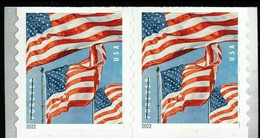 USA New ** 2022 US United States Flag US Coil Pair Mint Never Hinged MNH (**) - Unused Stamps