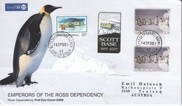 Ross Dependency  2006 Cover Label Scott Base  Ca Ross Christchurch 14 SP 06 (GPA126) - Lettres & Documents