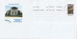 LETTRE CIRCULÉE PRÊT A POSTER -DEP. 37- L' ILE-BOUCHARD -REPIQUAGE VENDANGES - REF MS - Prêts-à-poster:Overprinting/Lamouche