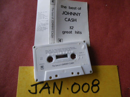 JOHNNY CASH K7 AUDIO VOIR PHOTO...ET REGARDEZ LES AUTRES (PLUSIEURS) (JAN 008) - Cassettes Audio