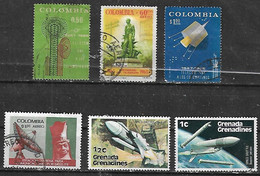 Colombia-grenada Grenadines Espacio  6v - América Del Norte